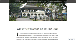 Desktop Screenshot of casadamoedagoa.wordpress.com