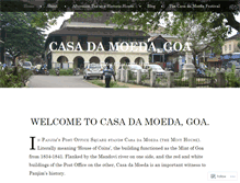 Tablet Screenshot of casadamoedagoa.wordpress.com