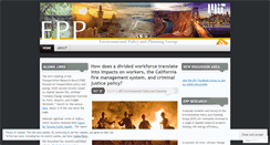 Desktop Screenshot of environmentalpolicyandplanning.wordpress.com