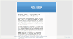 Desktop Screenshot of extechblog.wordpress.com