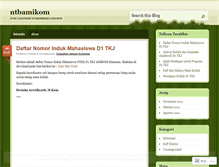 Tablet Screenshot of ntbamikom.wordpress.com