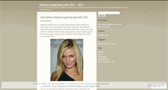 Desktop Screenshot of mediumlengthhairstyles.wordpress.com