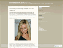 Tablet Screenshot of mediumlengthhairstyles.wordpress.com
