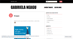 Desktop Screenshot of gabrielaneagu.wordpress.com