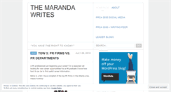 Desktop Screenshot of marandab.wordpress.com