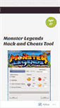 Mobile Screenshot of monsterlegendshacktools.wordpress.com