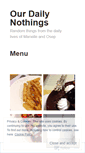 Mobile Screenshot of ourdailynothings.wordpress.com