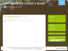 Tablet Screenshot of lesiuk.wordpress.com