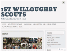 Tablet Screenshot of 1stwilloughby.wordpress.com