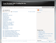 Tablet Screenshot of loanmortgagedeal.wordpress.com