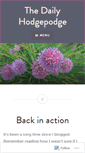 Mobile Screenshot of dailyhodgepodge.wordpress.com