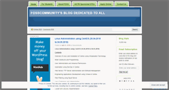 Desktop Screenshot of fosscommunity.wordpress.com