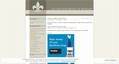 Desktop Screenshot of leclubdefrancais.wordpress.com