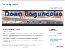 Tablet Screenshot of donabagunceira.wordpress.com