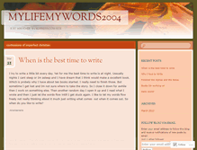 Tablet Screenshot of mylifemywords2004.wordpress.com