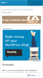 Mobile Screenshot of canarypublicrelations.wordpress.com