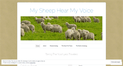 Desktop Screenshot of hearshisvoice.wordpress.com