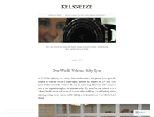 Tablet Screenshot of kelsneeze.wordpress.com