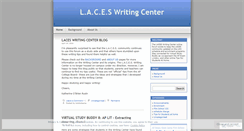 Desktop Screenshot of laceswritingcenter.wordpress.com