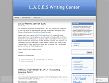 Tablet Screenshot of laceswritingcenter.wordpress.com