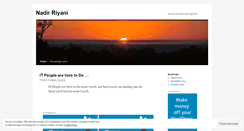 Desktop Screenshot of naadir.wordpress.com