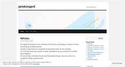 Desktop Screenshot of janskovgard.wordpress.com