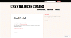 Desktop Screenshot of crystalrosecoates.wordpress.com