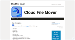 Desktop Screenshot of cloudfilemover.wordpress.com