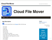 Tablet Screenshot of cloudfilemover.wordpress.com