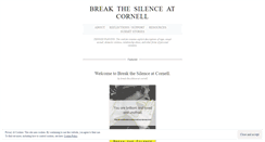 Desktop Screenshot of breakthesilenceatcornell.wordpress.com