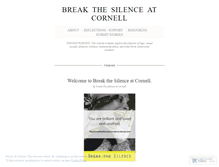 Tablet Screenshot of breakthesilenceatcornell.wordpress.com