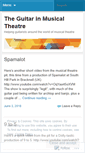 Mobile Screenshot of musicaltheatreguitar.wordpress.com