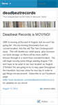 Mobile Screenshot of deadbeatrecords.wordpress.com