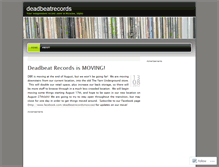 Tablet Screenshot of deadbeatrecords.wordpress.com