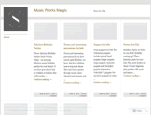 Tablet Screenshot of musicsmagic.wordpress.com