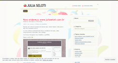 Desktop Screenshot of juliaseloti.wordpress.com