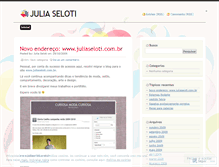 Tablet Screenshot of juliaseloti.wordpress.com