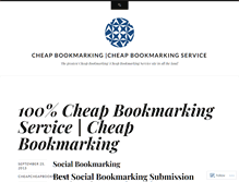 Tablet Screenshot of cheapcheapbookmarking.wordpress.com