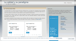 Desktop Screenshot of lacalidad.wordpress.com