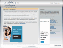 Tablet Screenshot of lacalidad.wordpress.com