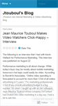 Mobile Screenshot of jtouboul.wordpress.com