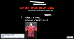 Desktop Screenshot of grosirbatiktermurahdimalang.wordpress.com