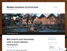 Tablet Screenshot of bedalesacademicandcurriculum.wordpress.com