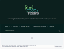 Tablet Screenshot of bloodpooptears.wordpress.com