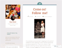 Tablet Screenshot of lisafeist.wordpress.com