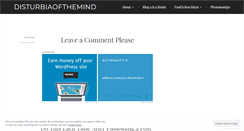 Desktop Screenshot of disturbiaoftheminddotcom1.wordpress.com