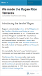 Mobile Screenshot of ifugao.wordpress.com