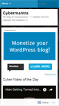Mobile Screenshot of cybermantra.wordpress.com