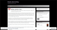 Desktop Screenshot of dreamsaboutwriting.wordpress.com