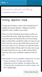 Mobile Screenshot of dreamsaboutwriting.wordpress.com